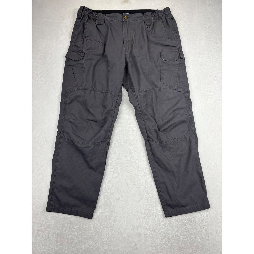 CQR Mens 40x30 Tactical Cargo Pants Charcoal Gray Ripstop Hiking Work Trousers